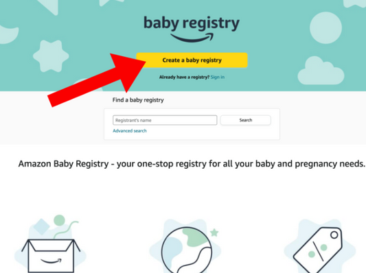 how to create a baby registry on amazon for someone else