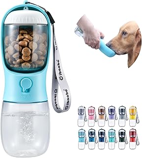 Portable Dog Cat Water Bottle with Storage Food and Water Container for Puppy Pets dogs Feeder Bowl Outdoor Travel Pet supplies