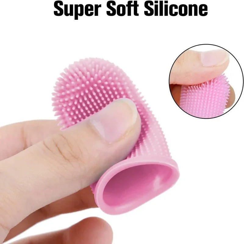 Super Soft Pet Finger Toothbrush for Dogs And Cats Nontoxic Silicone Breath Care Dog Toothbrush Cat Toothbrush Pet Products